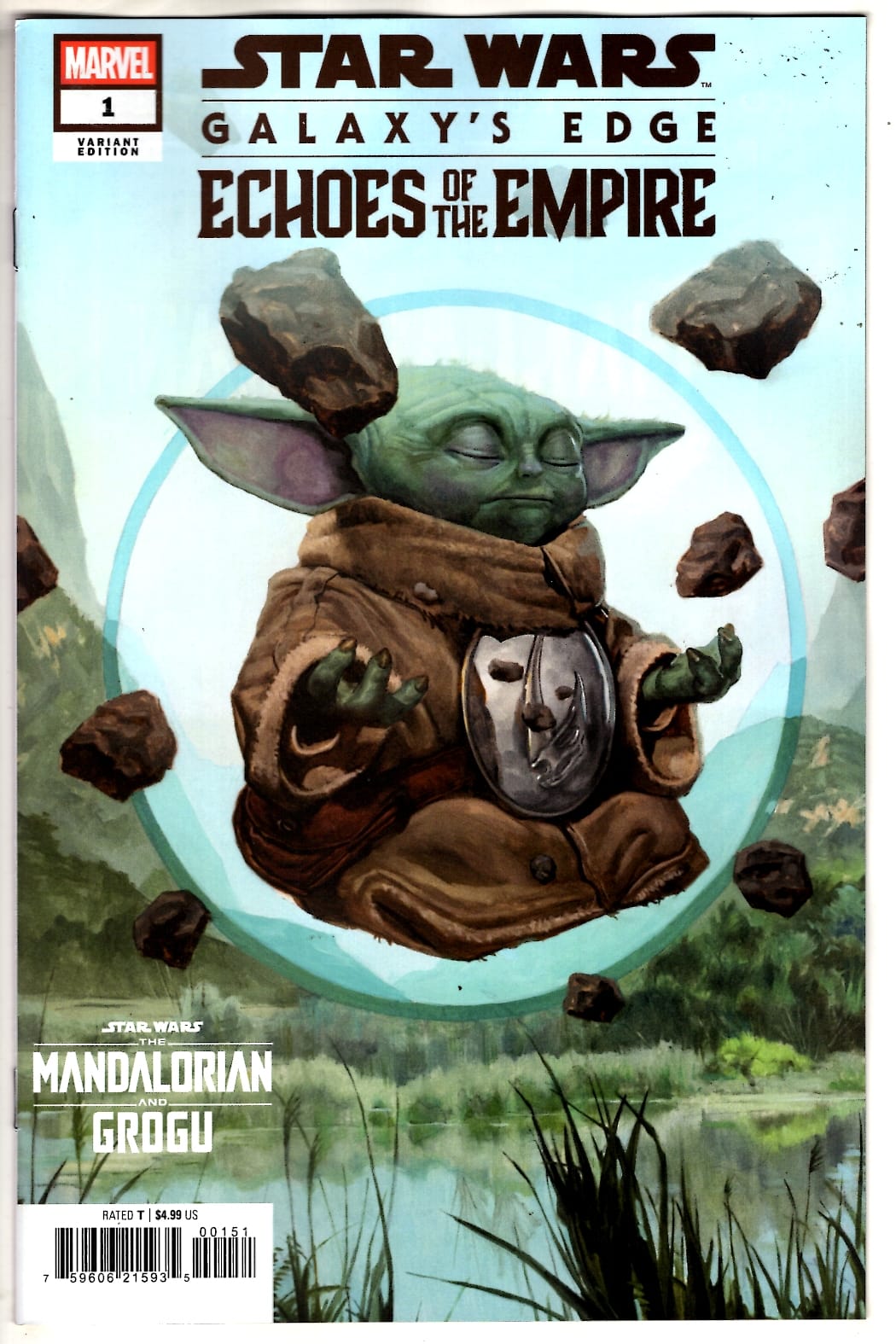 Marvel NEW THIS WEEK STAR WARS: GALAXY'S EDGE - ECHOES OF THE EMPIRE #1   GROGU VARIANT (VF/NM)
