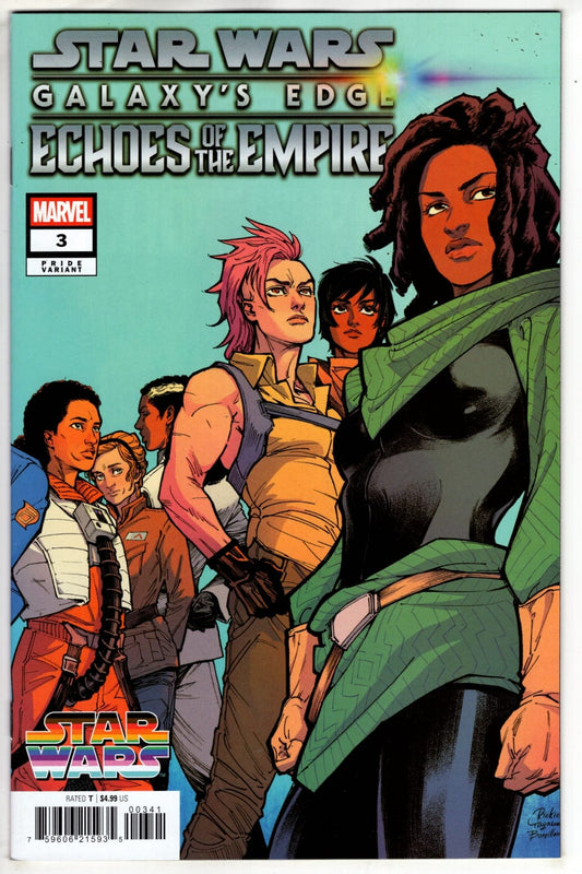 Marvel NEW THIS WEEK STAR WARS: GALAXY'S EDGE - ECHOES OF THE EMPIRE #3 RICKIE YAGAWA 3-PART CONNECTING PRIDE VARIANT (VF/NM)
