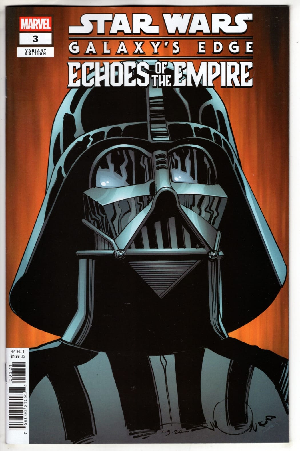 Marvel NEW THIS WEEK STAR WARS: GALAXY'S EDGE - ECHOES OF THE EMPIRE #3 WALT SIMONSON VARIANT (VF/NM)