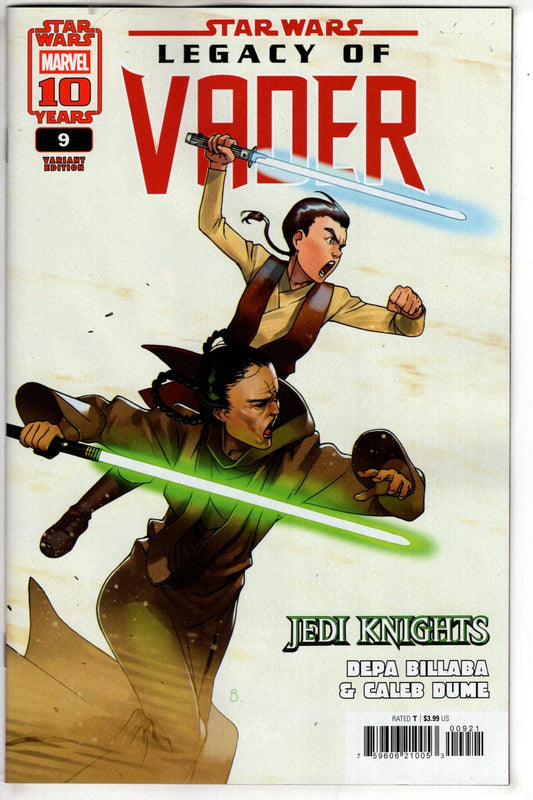 Marvel NEW THIS WEEK STAR WARS: LEGACY OF VADER #9 BENGAL DEPA BILLABA & CALEB DUME JEDI KNIGHTS VARIANT