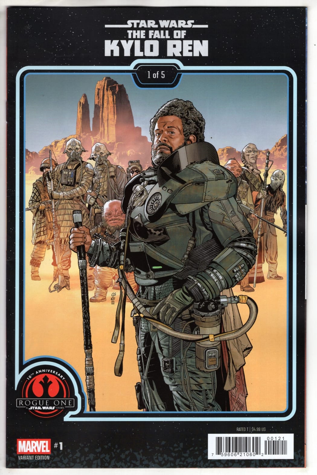 Marvel NEW THIS WEEK STAR WARS: THE FALL OF KYLO REN #1 CHRIS SPROUSE ROGUE ONE 10TH ANNIVERSARY VARIANT (VF/NM)