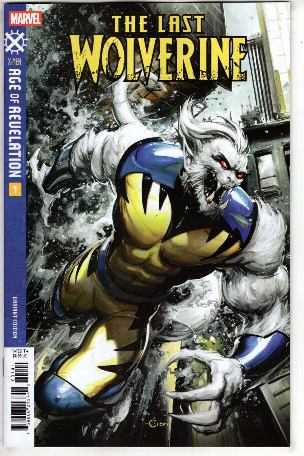 Marvel NEW THIS WEEK THE LAST WOLVERINE #1 CLAYTON CRAIN VARIANT [AOR]