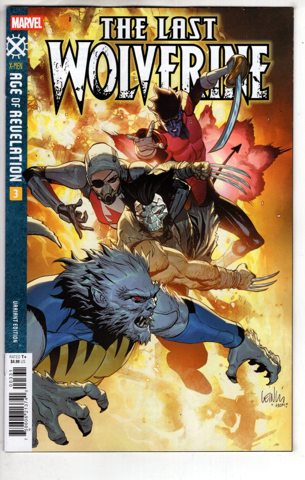Marvel NEW THIS WEEK THE LAST WOLVERINE #3 LEINIL YU VARIANT [AOR]