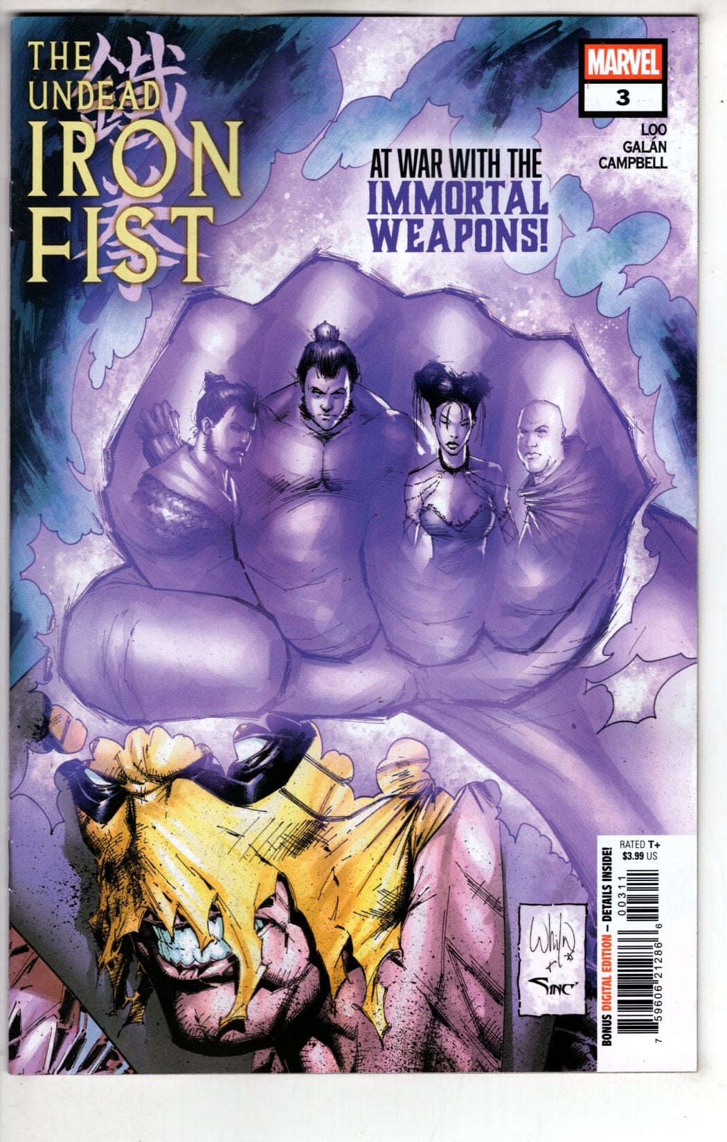 Marvel NEW THIS WEEK THE UNDEAD IRON FIST #3