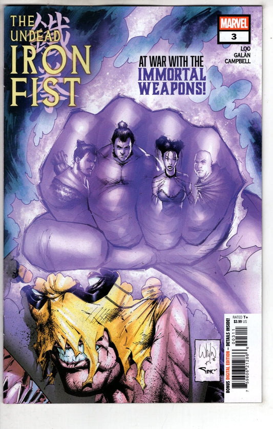 Marvel NEW THIS WEEK THE UNDEAD IRON FIST #3