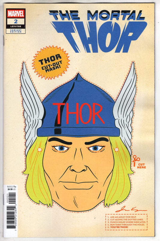 Marvel NEW THIS WEEK THOR #2 RETRO HALLOWEEN MASK VARIANT