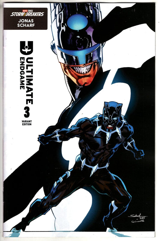 Marvel NEW THIS WEEK ULTIMATE ENDGAME #3 JONAS SCHARF BLACK PANTHER VARIANT (VF/NM)