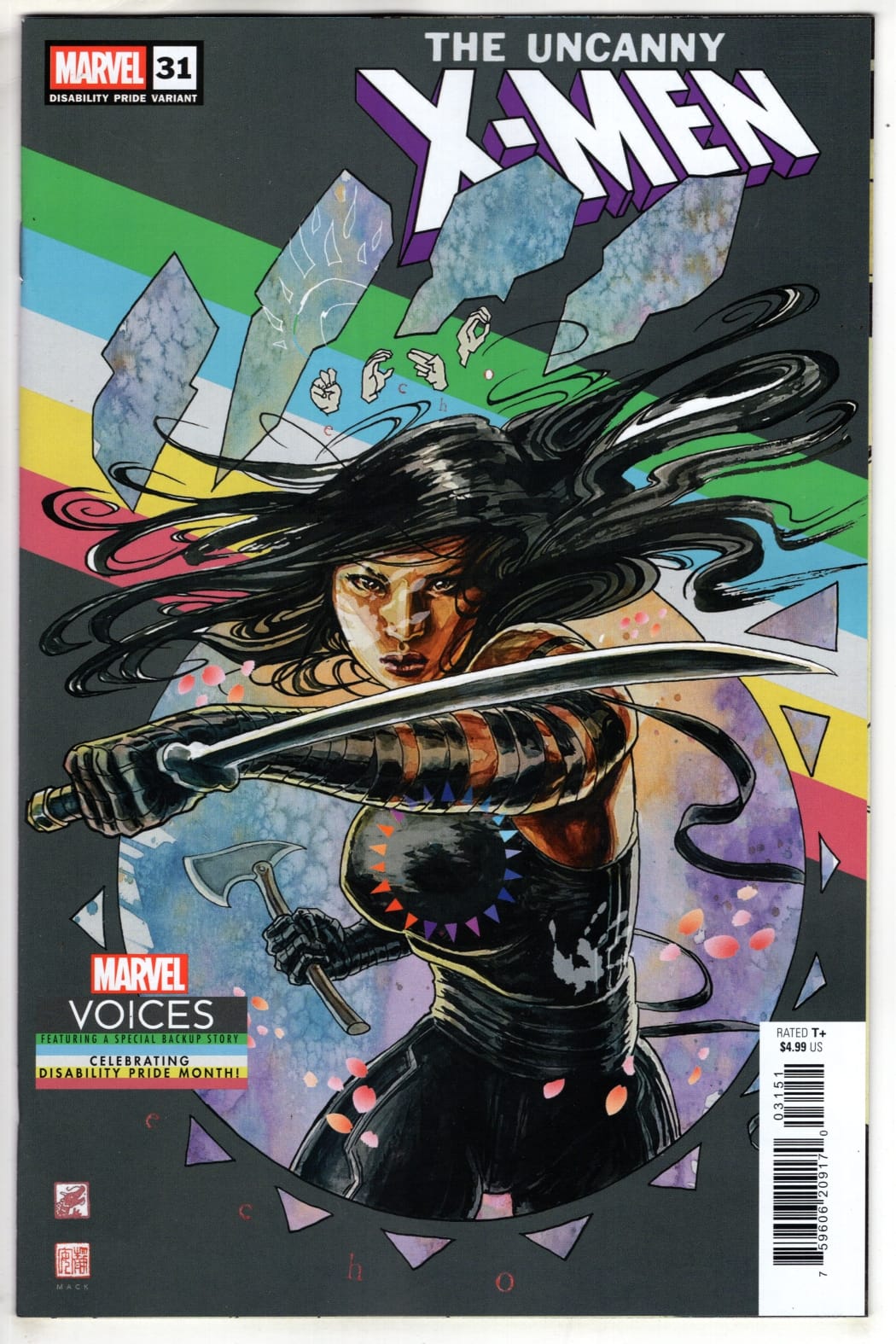 Marvel NEW THIS WEEK UNCANNY X-MEN #31 DAVID MACK DISABILITY PRIDE VARIANT (VF/NM)