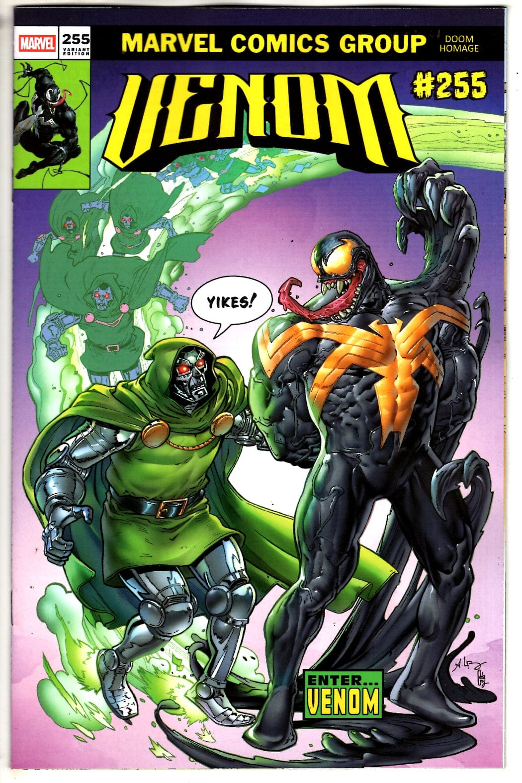 Marvel NEW THIS WEEK VENOM #255 ANDREI BRESSAN DOOM HOMAGE VARIANT [DS] (VF/NM)