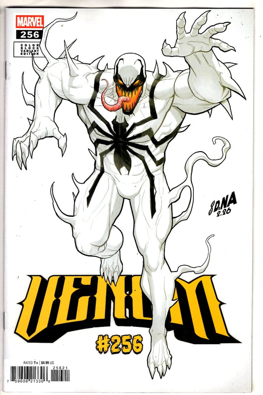 Marvel NEW THIS WEEK VENOM #256 DAVID NAKAYAMA COLOR BLOCK WHITE VARIANT [DS] (VF/NM)