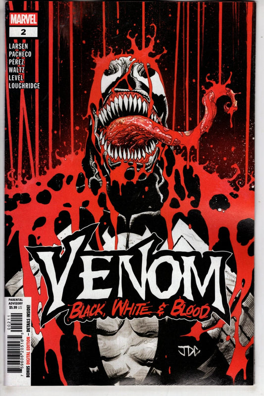 Marvel NEW THIS WEEK VENOM: BLACK  WHITE & BLOOD #2