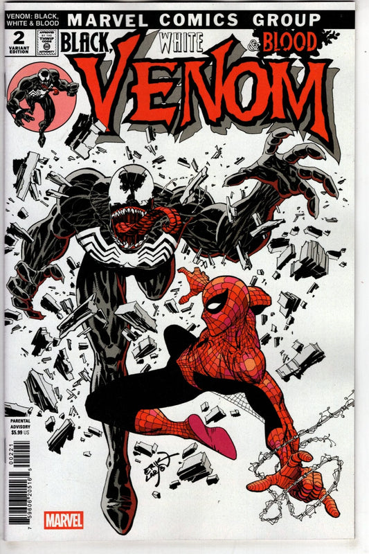 Marvel NEW THIS WEEK VENOM: BLACK  WHITE & BLOOD #2 ERIK LARSEN VARIANT