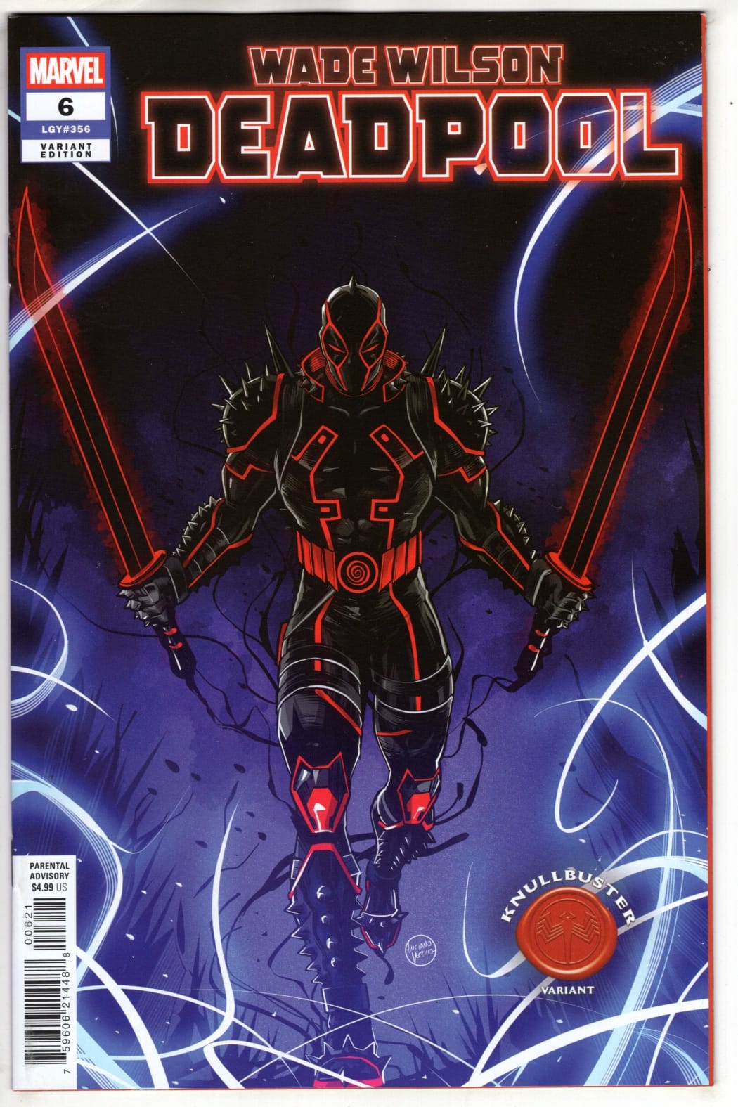 Marvel NEW THIS WEEK WADE WILSON: DEADPOOL #6 LUCIANO VECCHIO KNULLBUSTER VARIANT (VF/NM)