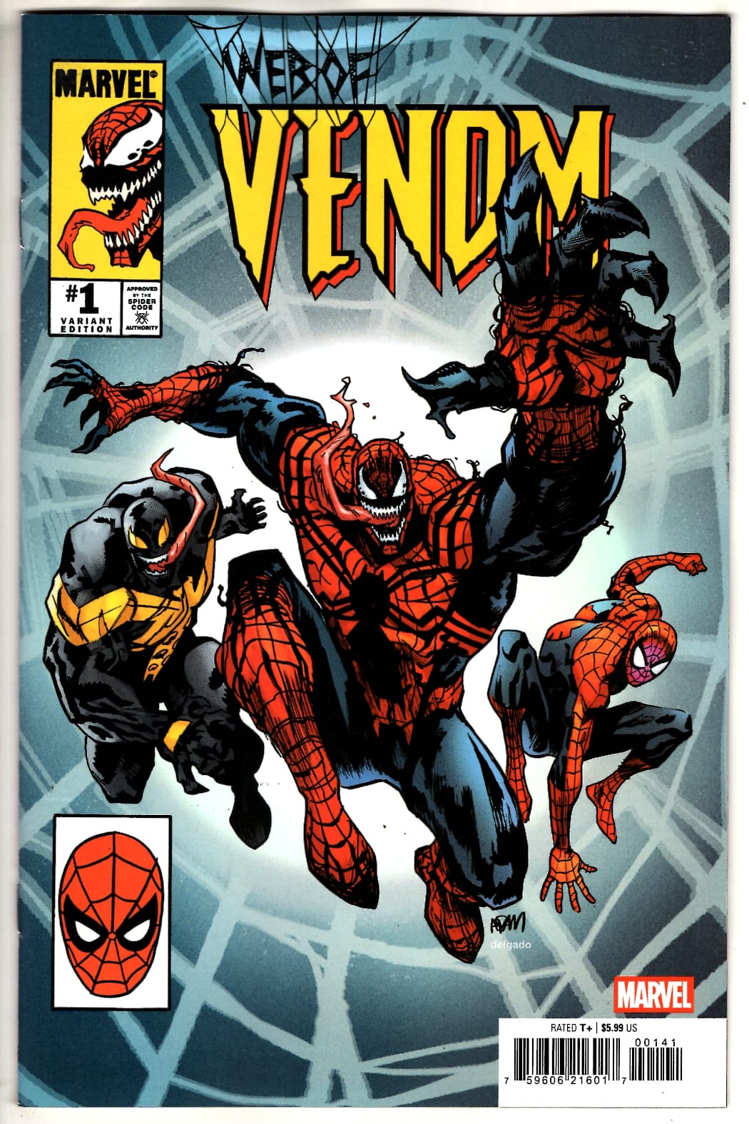 Marvel NEW THIS WEEK WEB OF VENOM #1 ADAM GORHAM HOMAGE VARIANT (VF/NM)