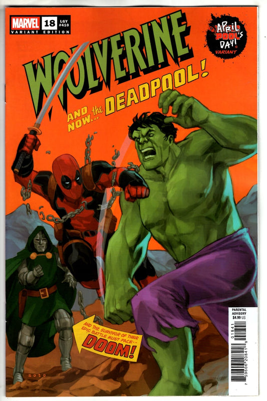 Marvel NEW THIS WEEK WOLVERINE #18 PHIL NOTO APRIL POOL'S DAY VARIANT (VF/NM)