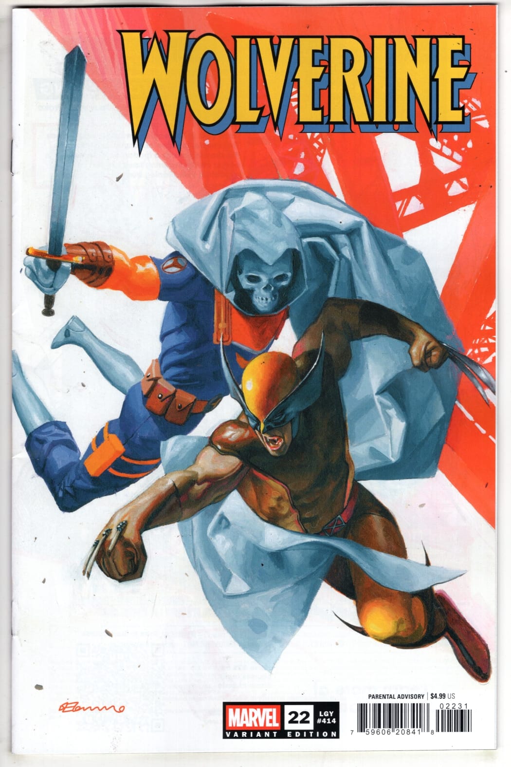 Marvel NEW THIS WEEK WOLVERINE #22 FABRIZIO DE TOMMASO VARIANT (VF/NM)
