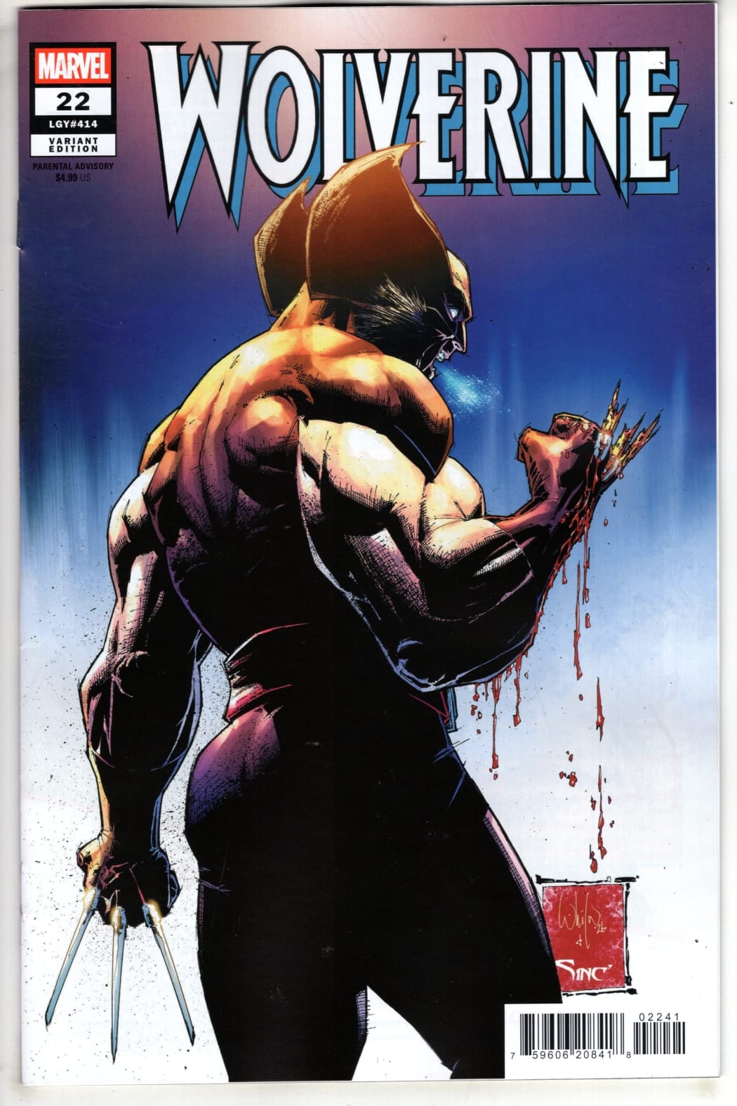 Marvel NEW THIS WEEK WOLVERINE #22 WHILCE PORTACIO VARIANT (VF/NM)