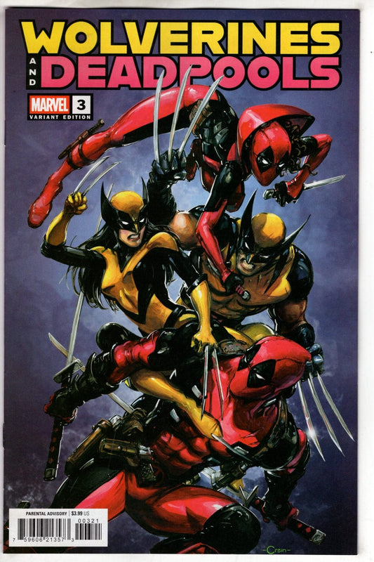 Marvel NEW THIS WEEK WOLVERINES & DEADPOOLS #3 CLAYTON CRAIN VARIANT