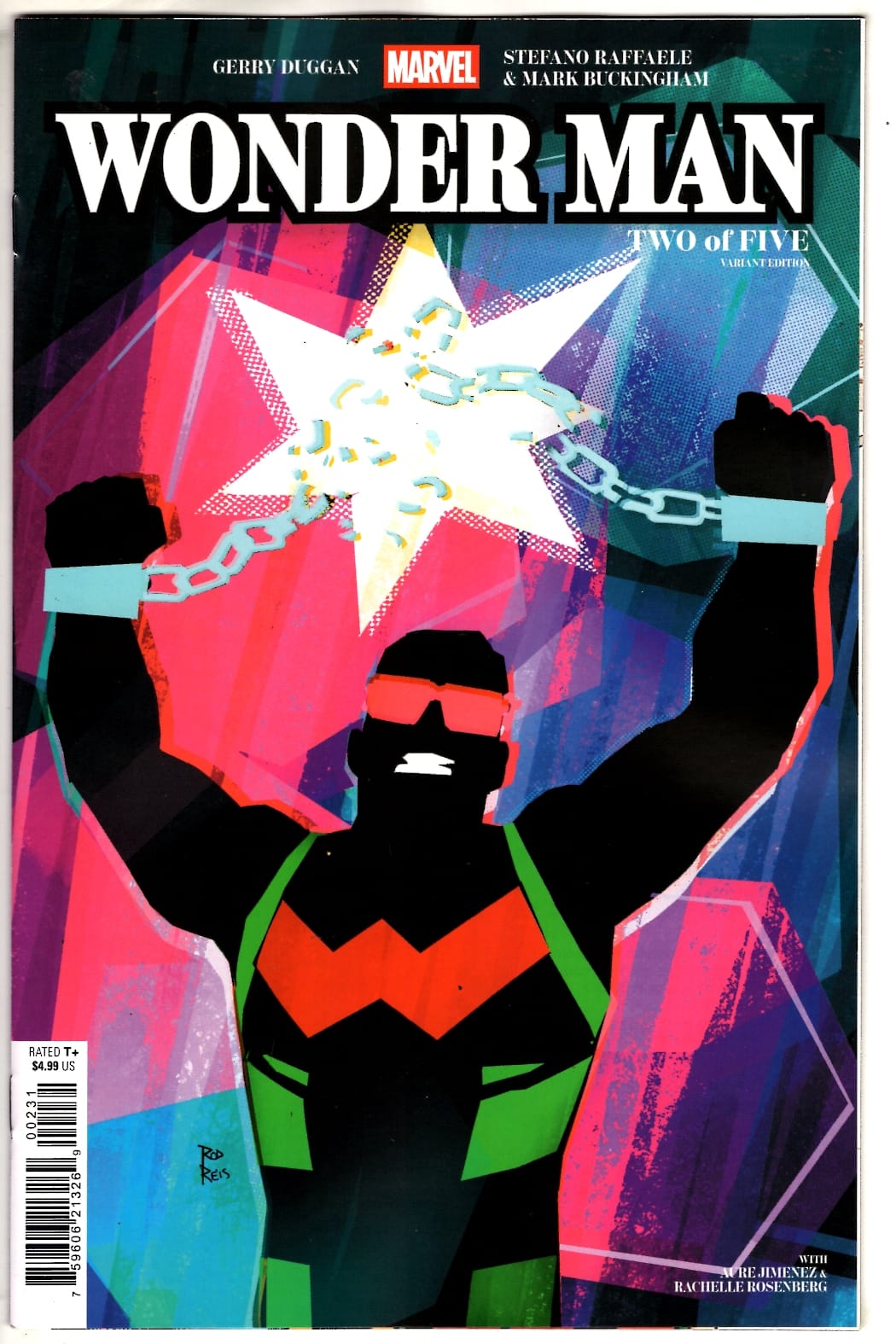 Marvel NEW THIS WEEK WONDER MAN #2 ROD REIS VARIANT (VF/NM)