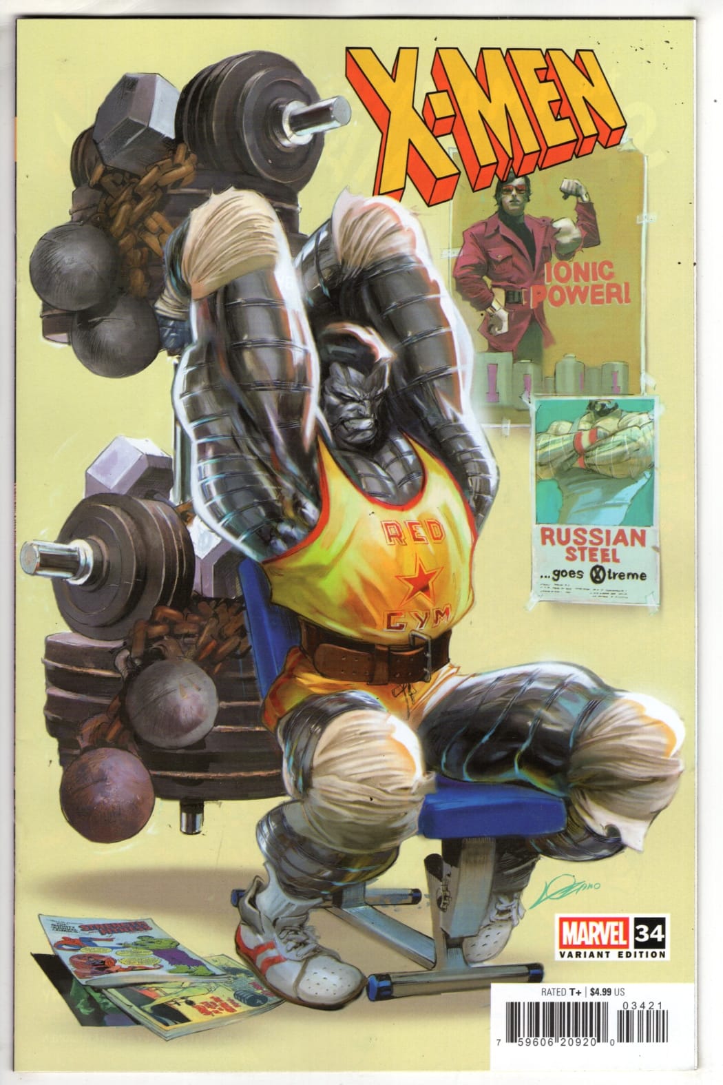 Marvel NEW THIS WEEK X-MEN #34 ALEXANDER LOZANO 80'S COLOSSUS VARIANT (VF/NM)