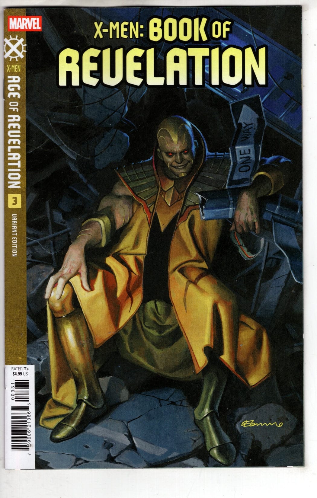 Marvel NEW THIS WEEK X-MEN: BOOK OF REVELATION #3 FABRIZIO DE TOMMASO VARIANT [AOR]