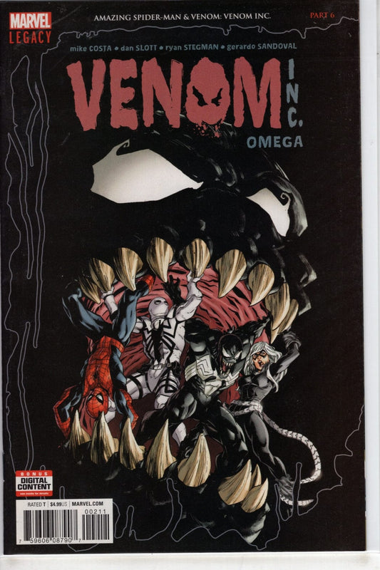 MARVEL PRH AMAZING SPIDER-MAN VENOM INC OMEGA #1 LEG