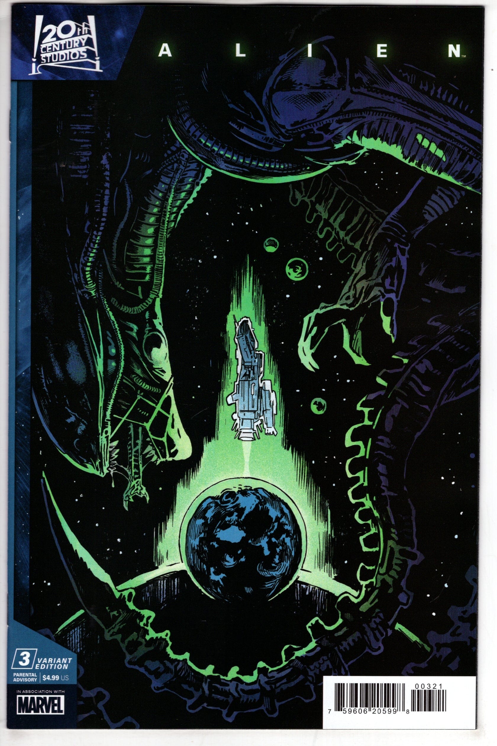 MARVEL PRH COMIC BOOK ALIEN #3 MICHAEL WALSH VAR