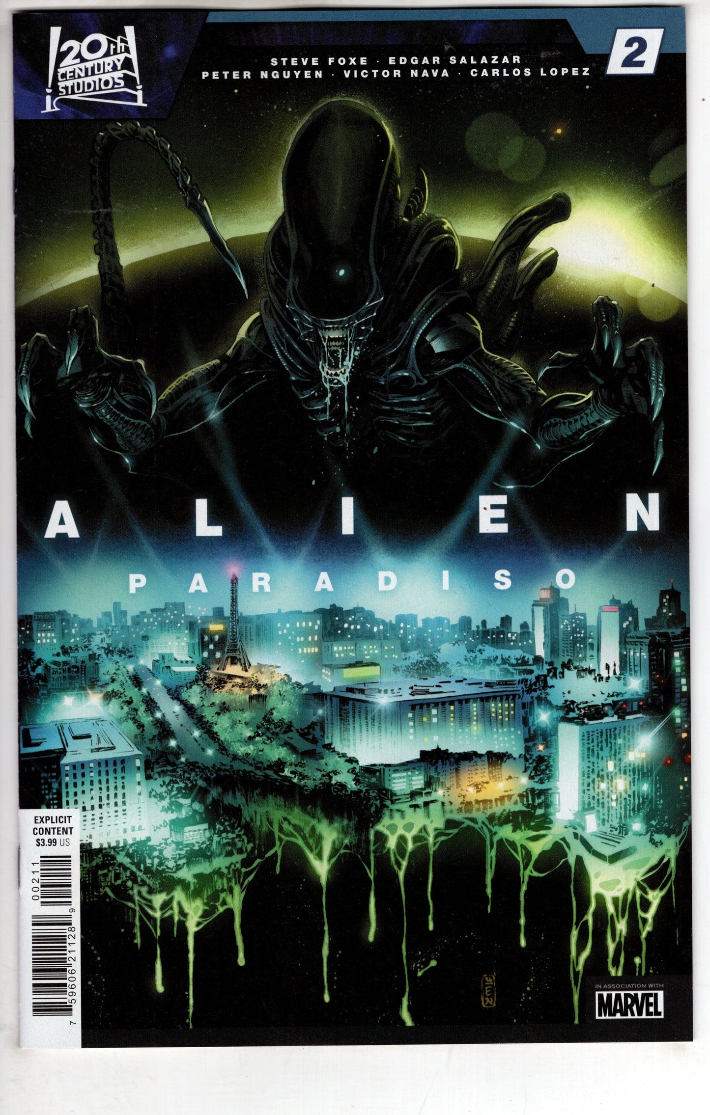MARVEL PRH COMIC BOOK Alien: Paradiso #2