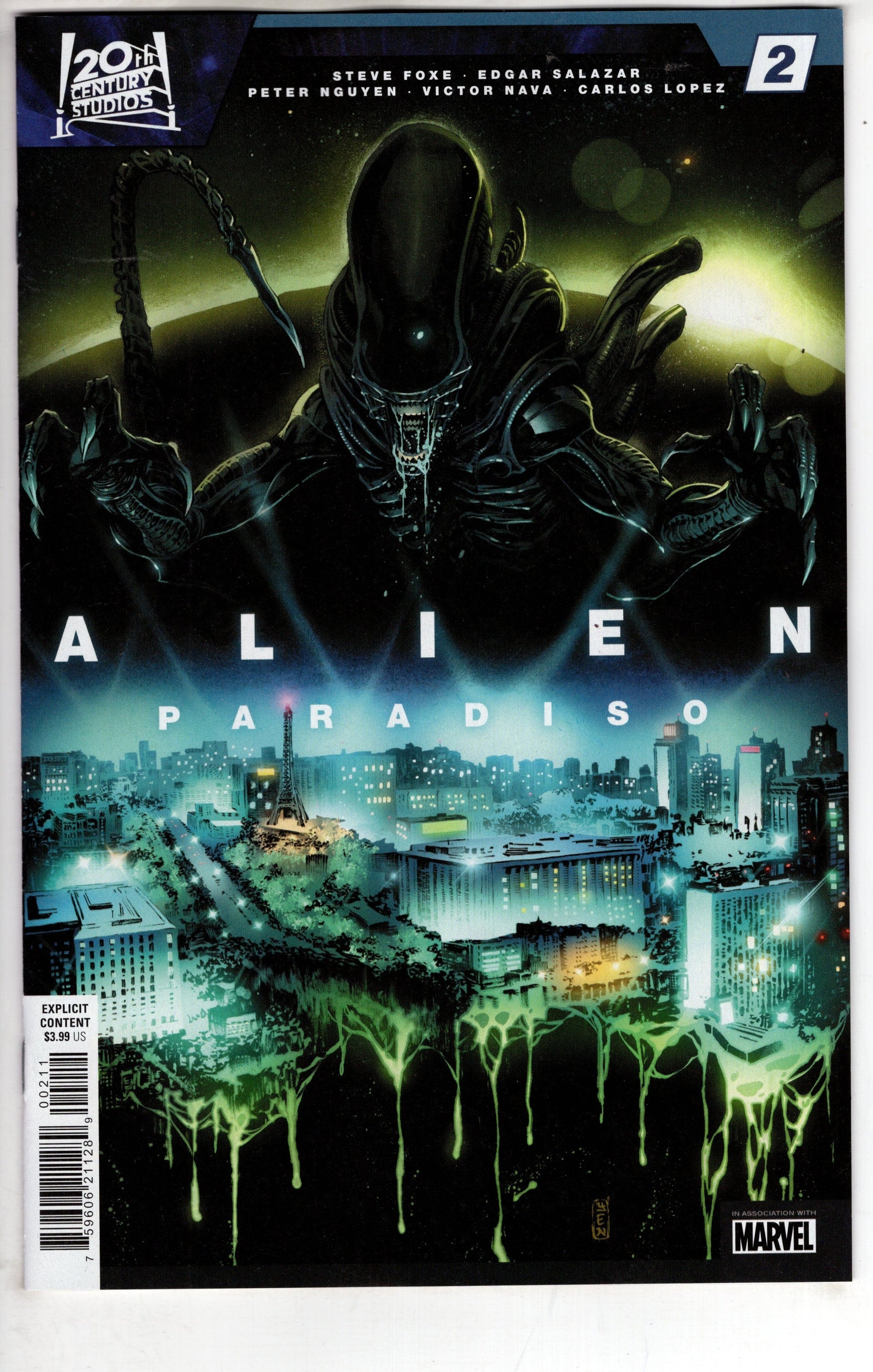 MARVEL PRH COMIC BOOK Alien: Paradiso #2