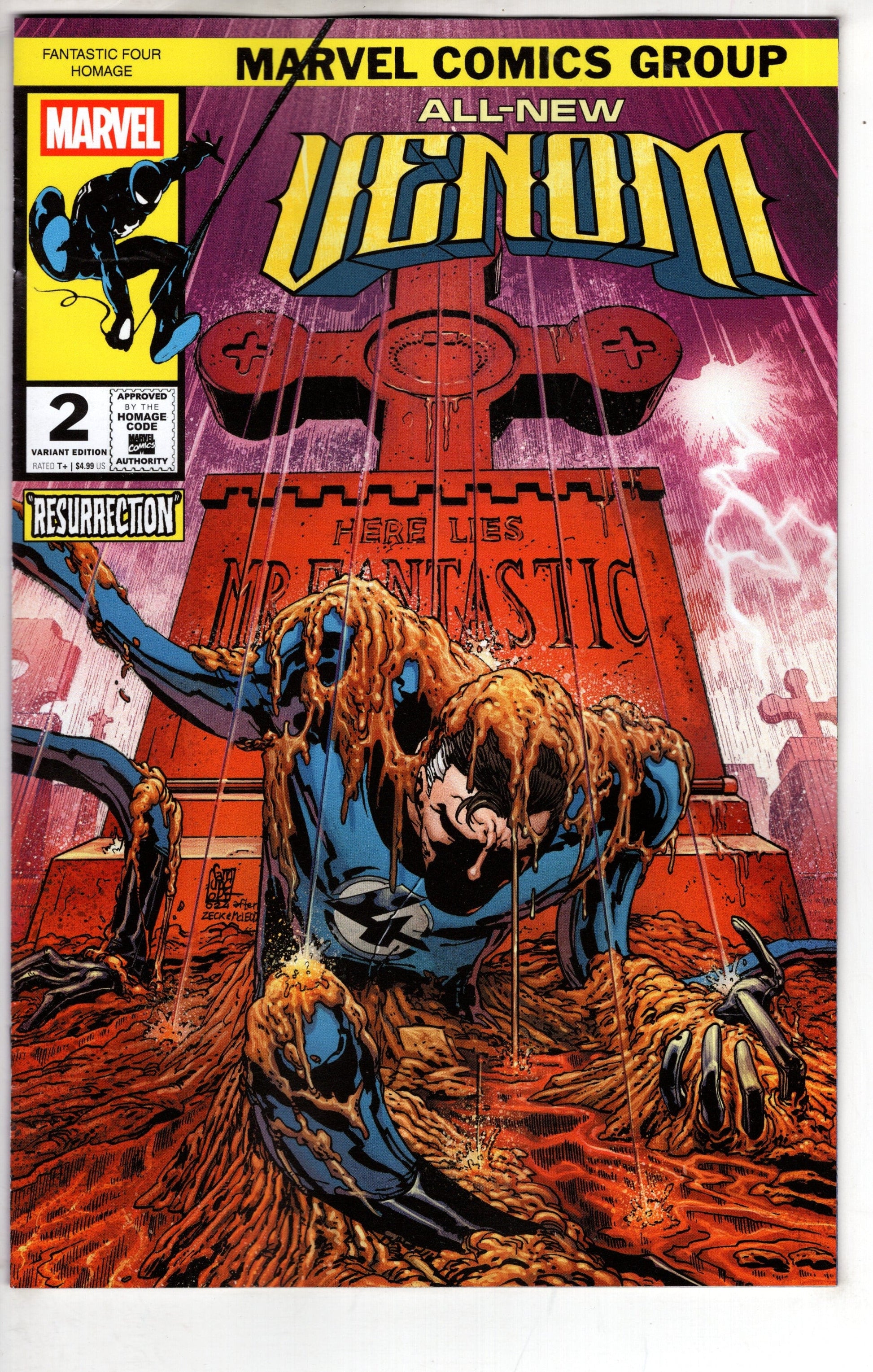 MARVEL PRH COMIC BOOK All-New Venom #2 Giuseppe Camuncoli Fantastic Four Homage Variant