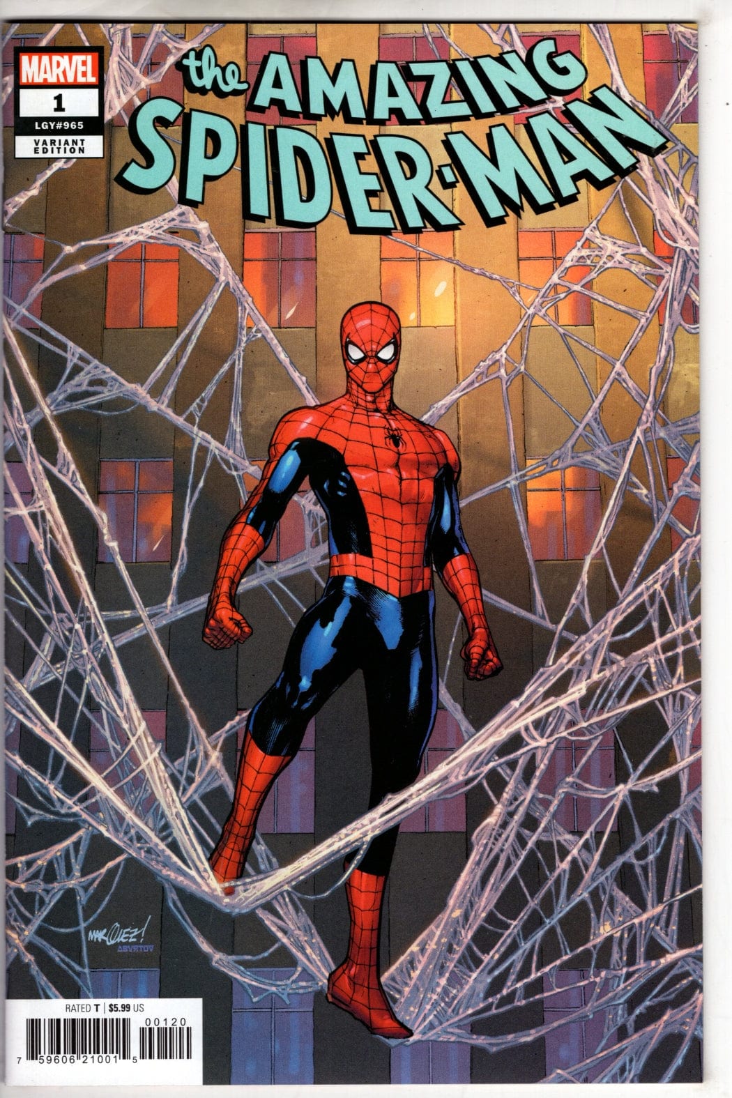 MARVEL PRH COMIC BOOK Amazing Spider-Man #1 David Marquez Variant