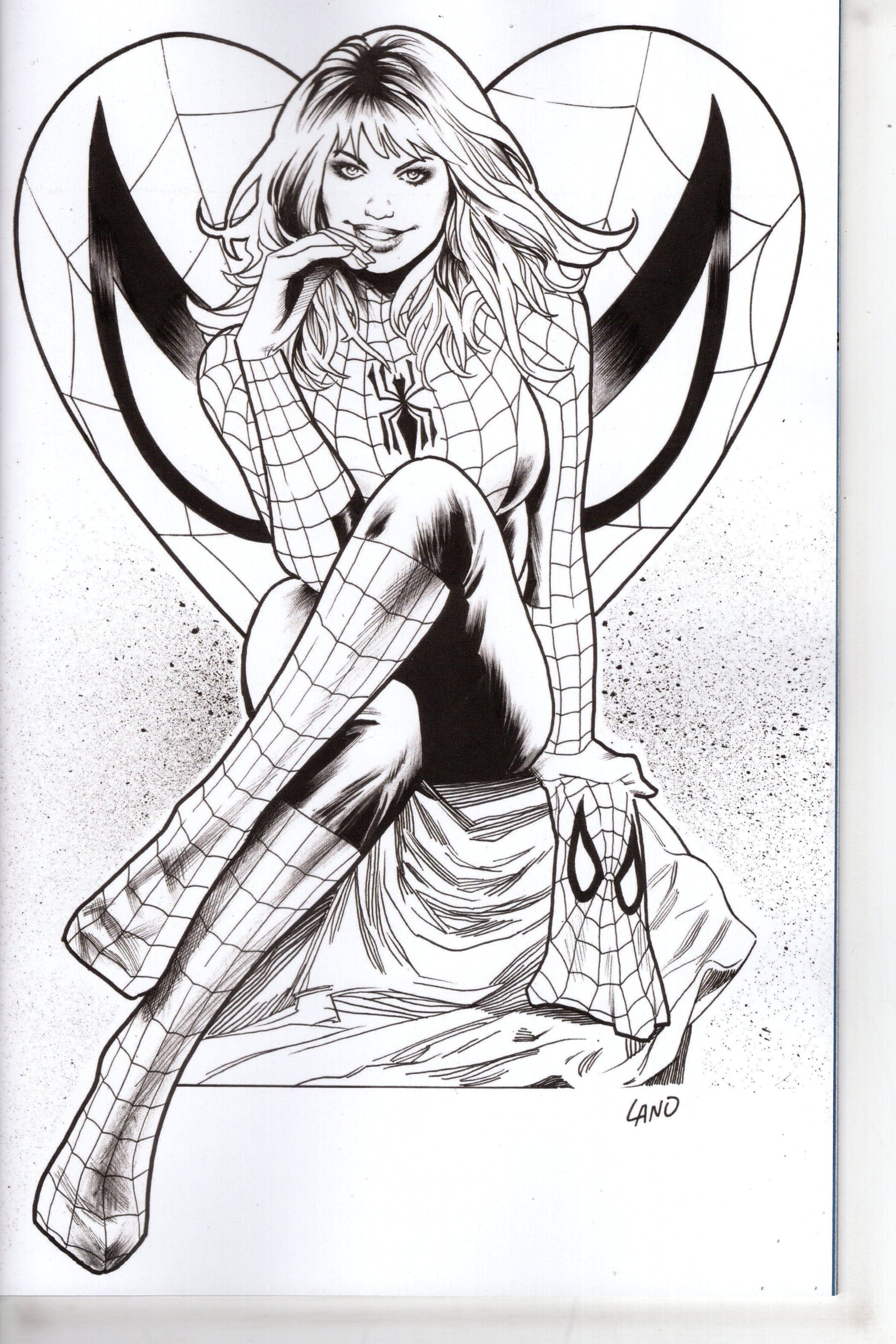 MARVEL PRH COMIC BOOK AMAZING SPIDER-MAN #25 50 COPY INCV LAND VIRGIN BW VAR