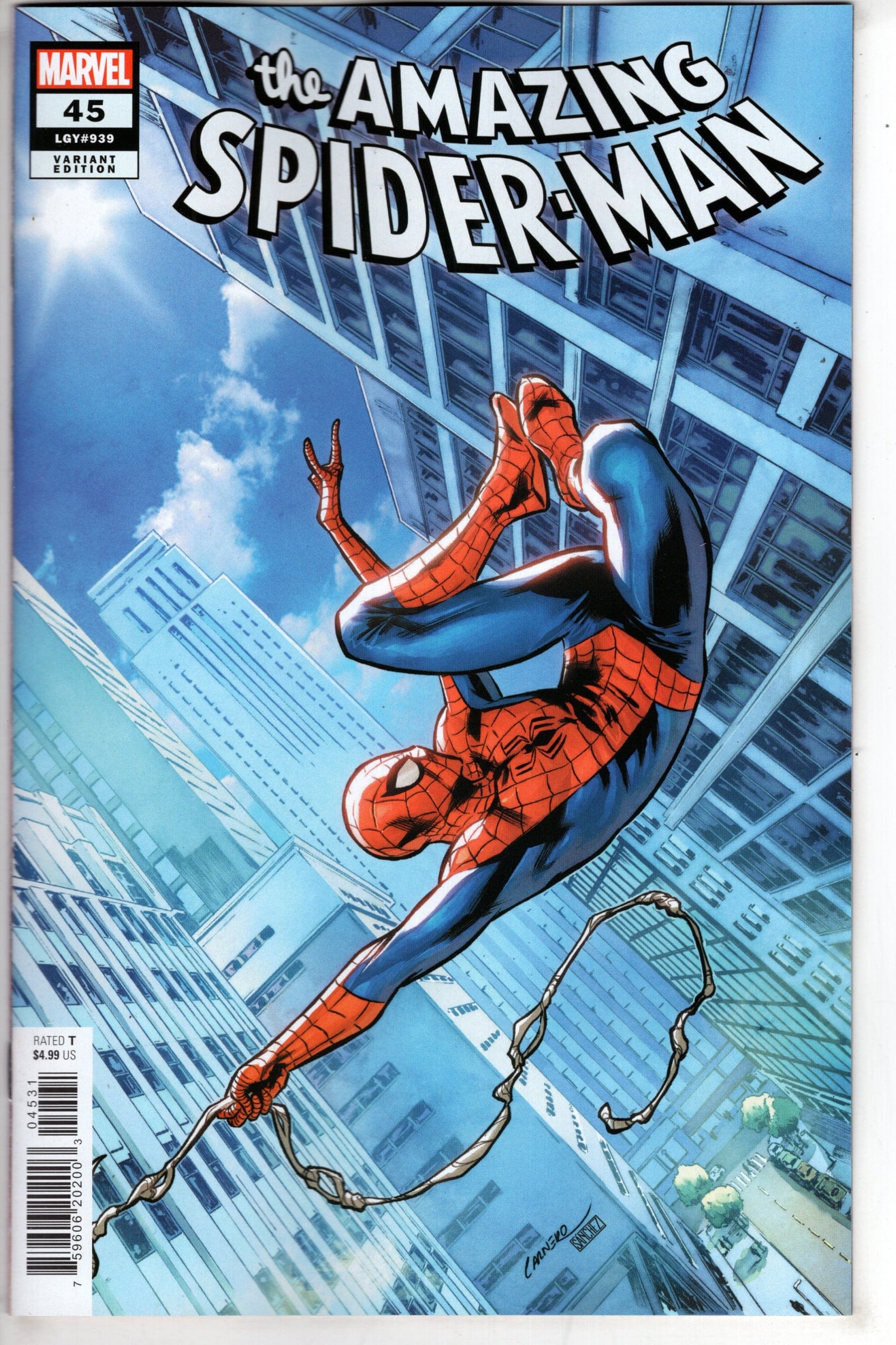MARVEL PRH COMIC BOOK AMAZING SPIDER-MAN #45 CARMEN CARNERO VAR