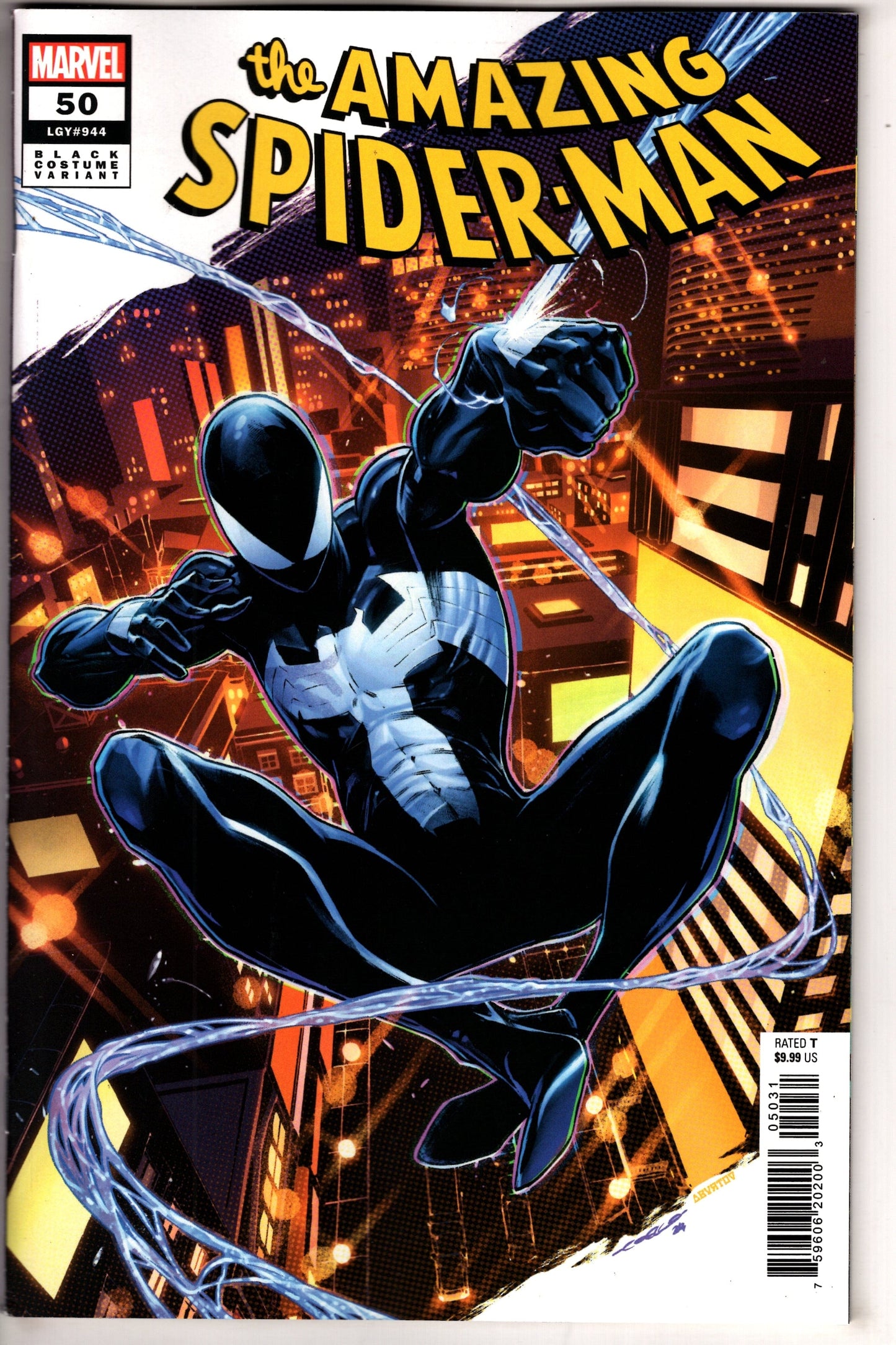 MARVEL PRH COMIC BOOK AMAZING SPIDER-MAN #50 IBAN COELLO BLACK COSTUME VAR