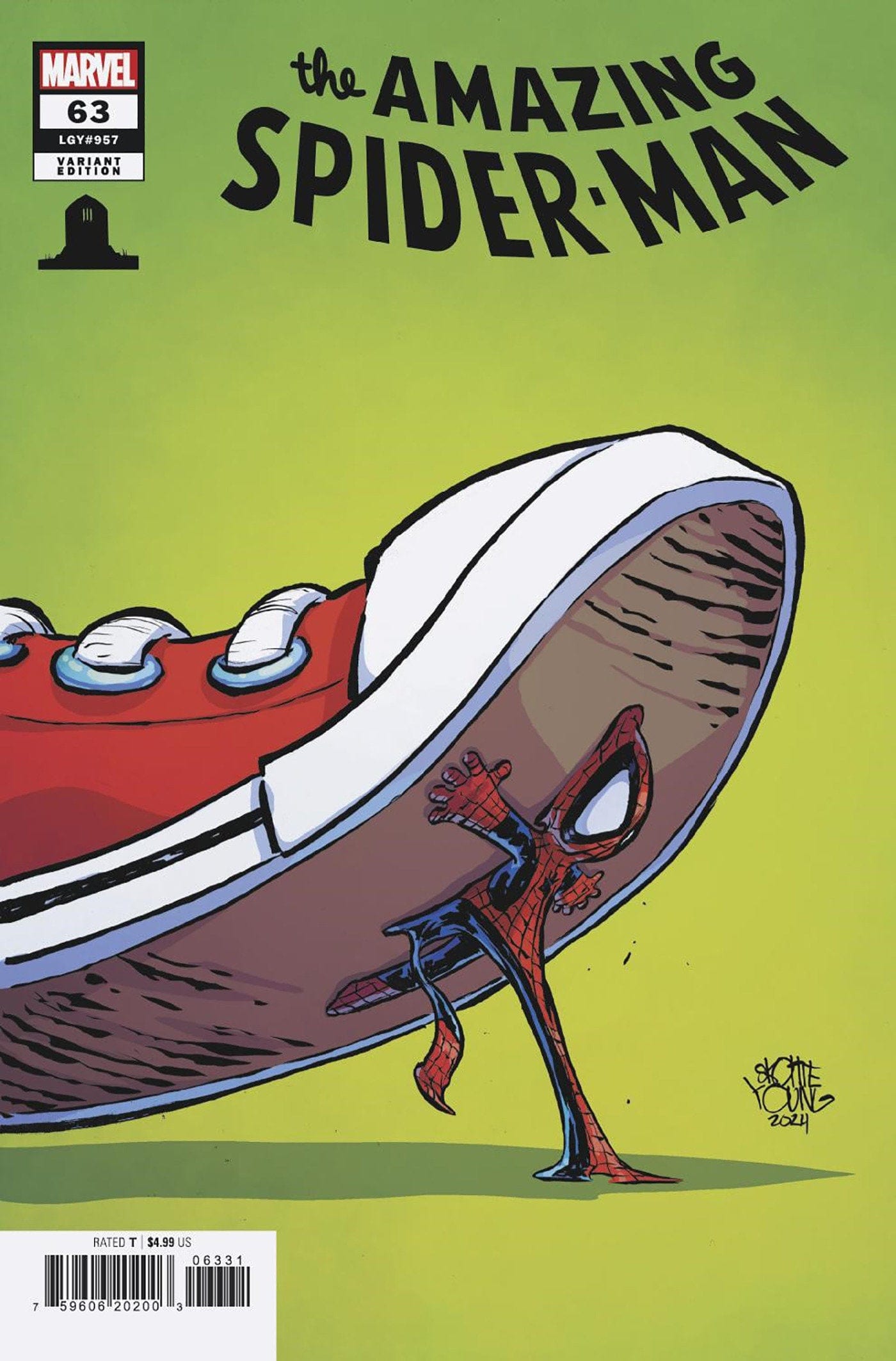 MARVEL PRH COMIC BOOK Amazing Spider-Man #63 Skottie Young 8 Deaths Of Spider-Man Variant