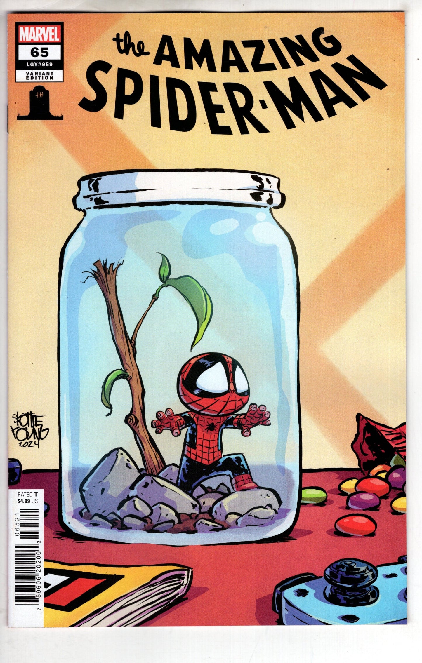 MARVEL PRH COMIC BOOK Amazing Spider-Man #65 Skottie Young 8 Deaths Of Spider-Man Variant