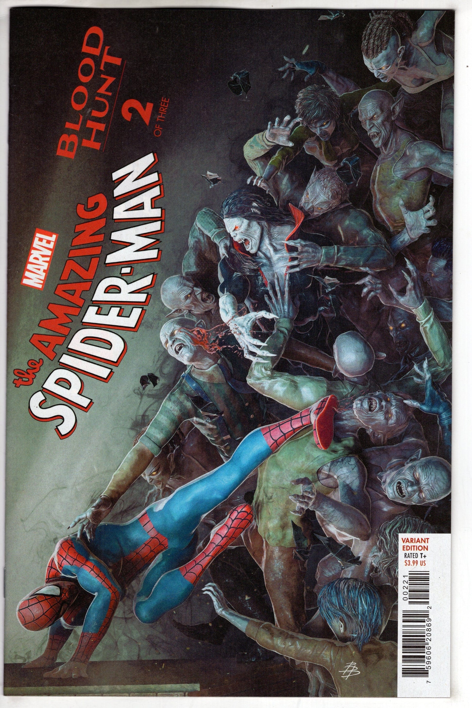 MARVEL PRH COMIC BOOK AMAZING SPIDER-MAN BLOOD HUNT #2 BJORN BARENDS VAR
