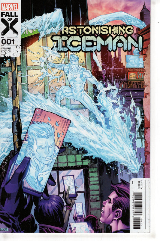 MARVEL PRH COMIC BOOK ASTONISHING ICEMAN #1 KEN LASHLEY VAR
