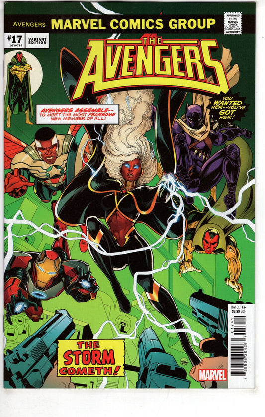 MARVEL PRH COMIC BOOK AVENGERS #17 LUCIANO VECCHIO HOMAGE VAR
