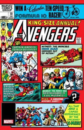 MARVEL PRH COMIC BOOK AVENGERS ANNUAL #10 FACSIMILE ED FOIL VAR