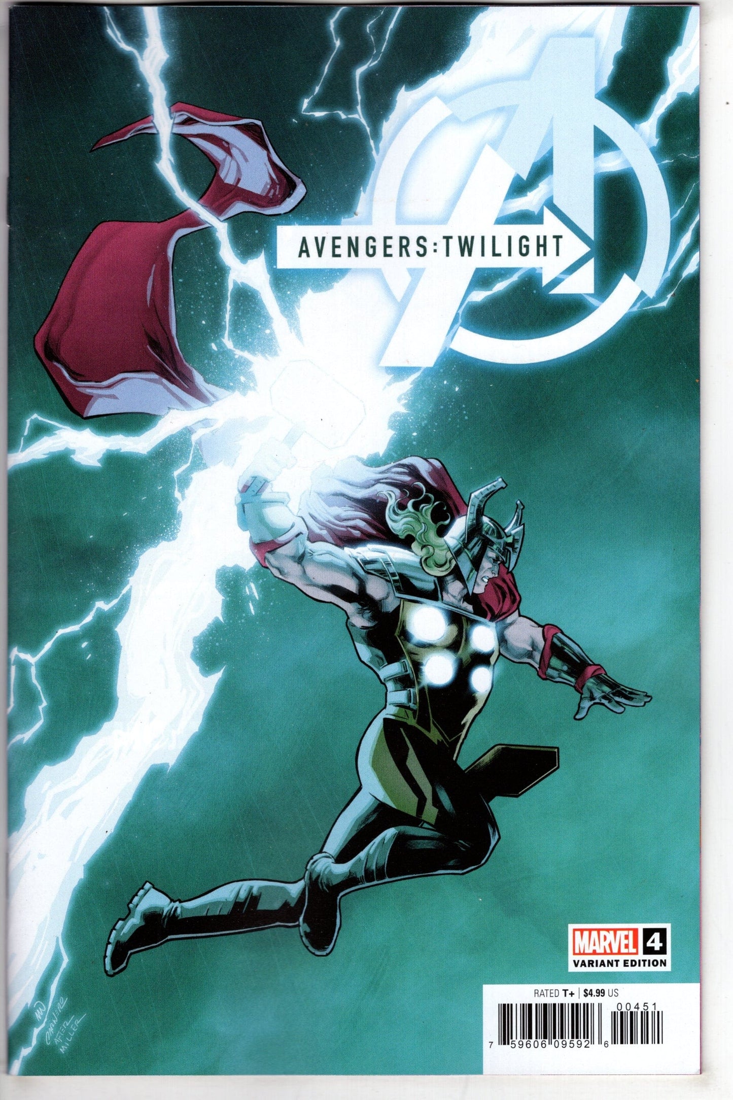 MARVEL PRH COMIC BOOK AVENGERS TWILIGHT #4 CARMEN CARNERO LIGHTNING BOLT VAR
