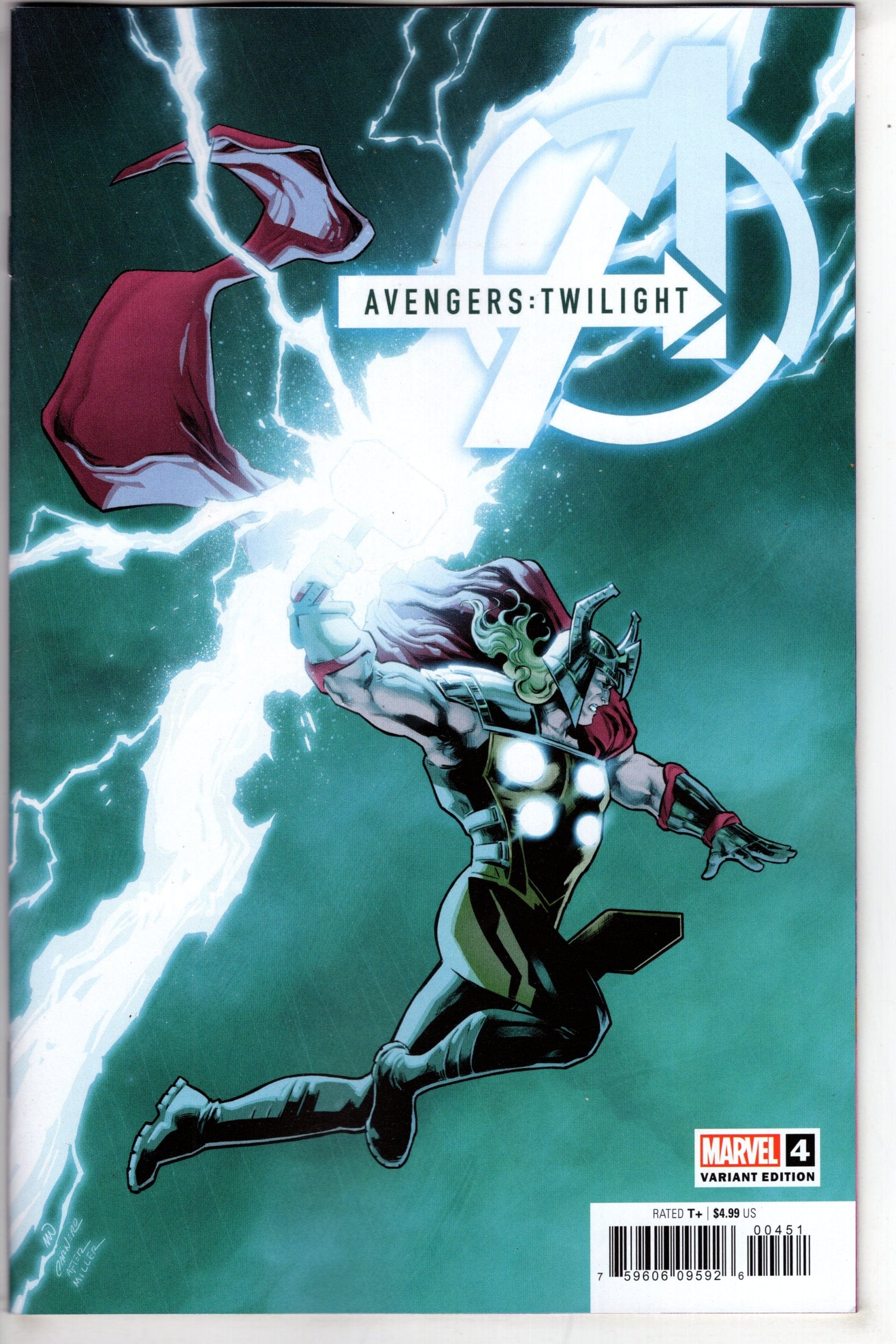 MARVEL PRH COMIC BOOK AVENGERS TWILIGHT #4 CARMEN CARNERO LIGHTNING BOLT VAR