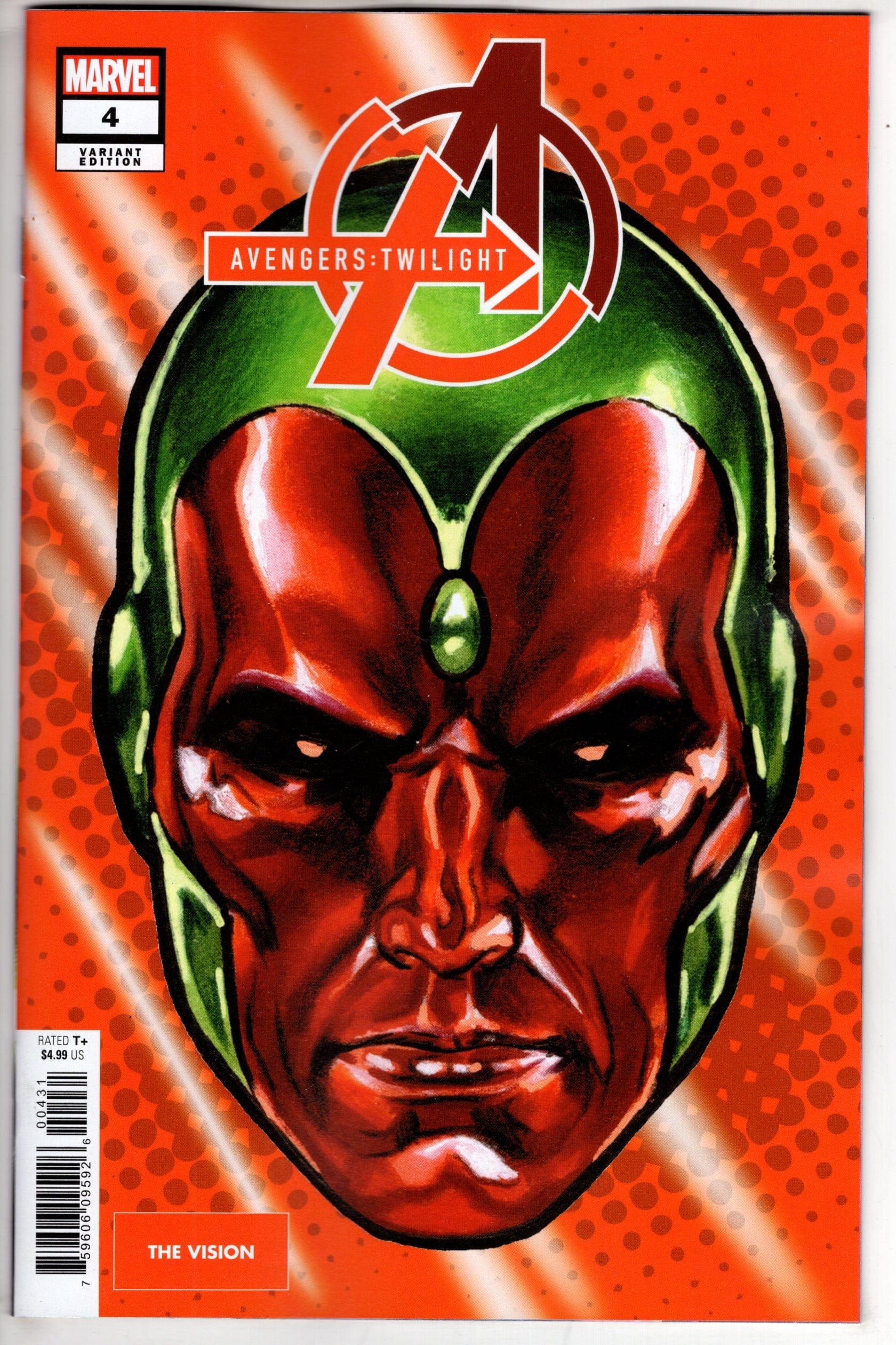 MARVEL PRH COMIC BOOK AVENGERS TWILIGHT #4 MARK BROOKS HEADSHOT VAR