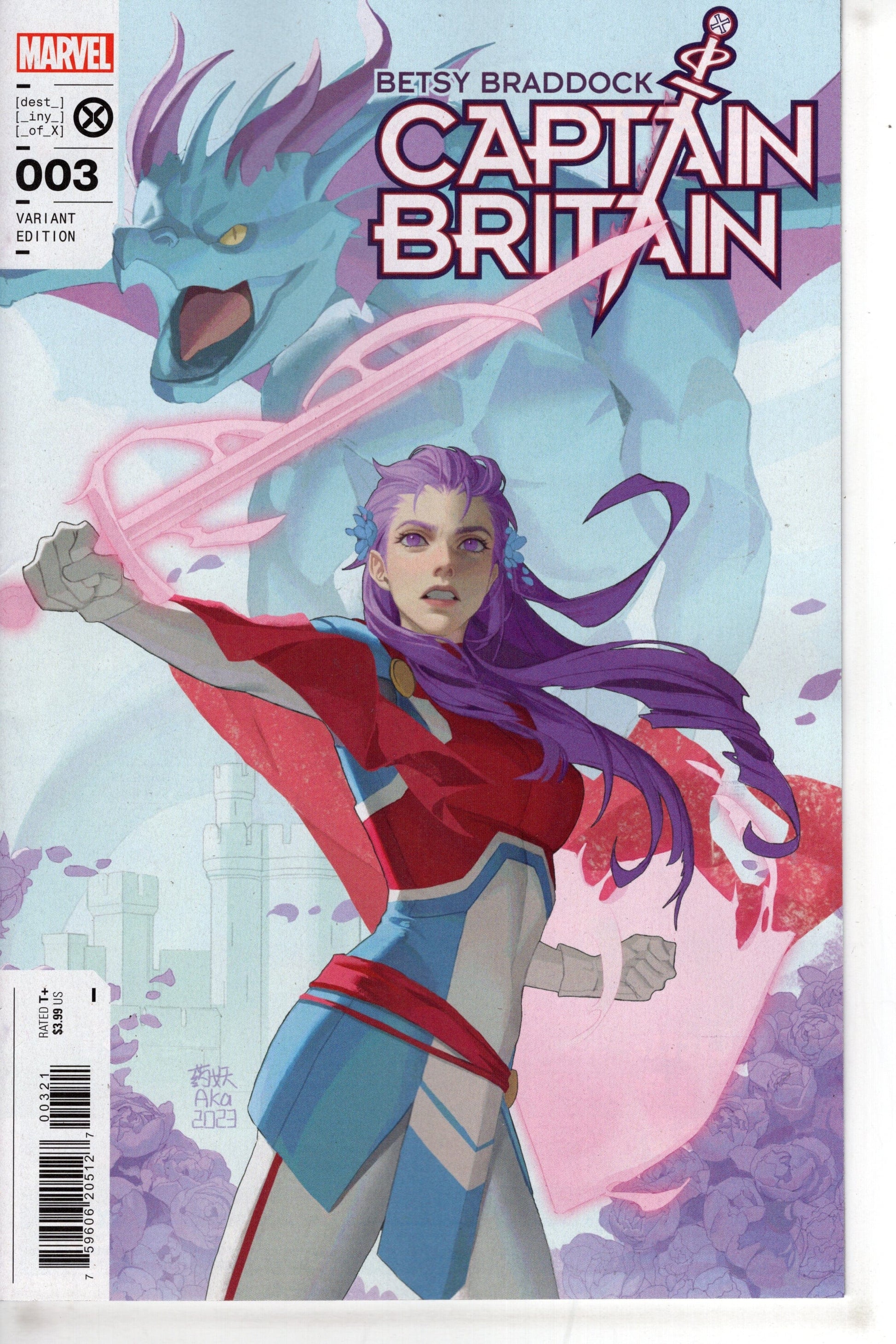 MARVEL PRH COMIC BOOK BETSY BRADDOCK CAPTAIN BRITAIN #3 AKA VAR