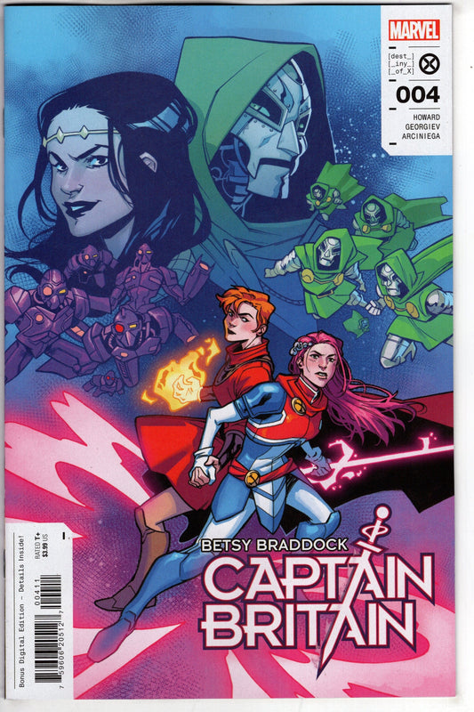 MARVEL PRH COMIC BOOK BETSY BRADDOCK CAPTAIN BRITAIN #4