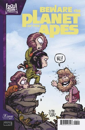 MARVEL PRH COMIC BOOK BEWARE THE PLANET OF THE APES #1 SKOTTIE YOUNG VARIANT (VF)