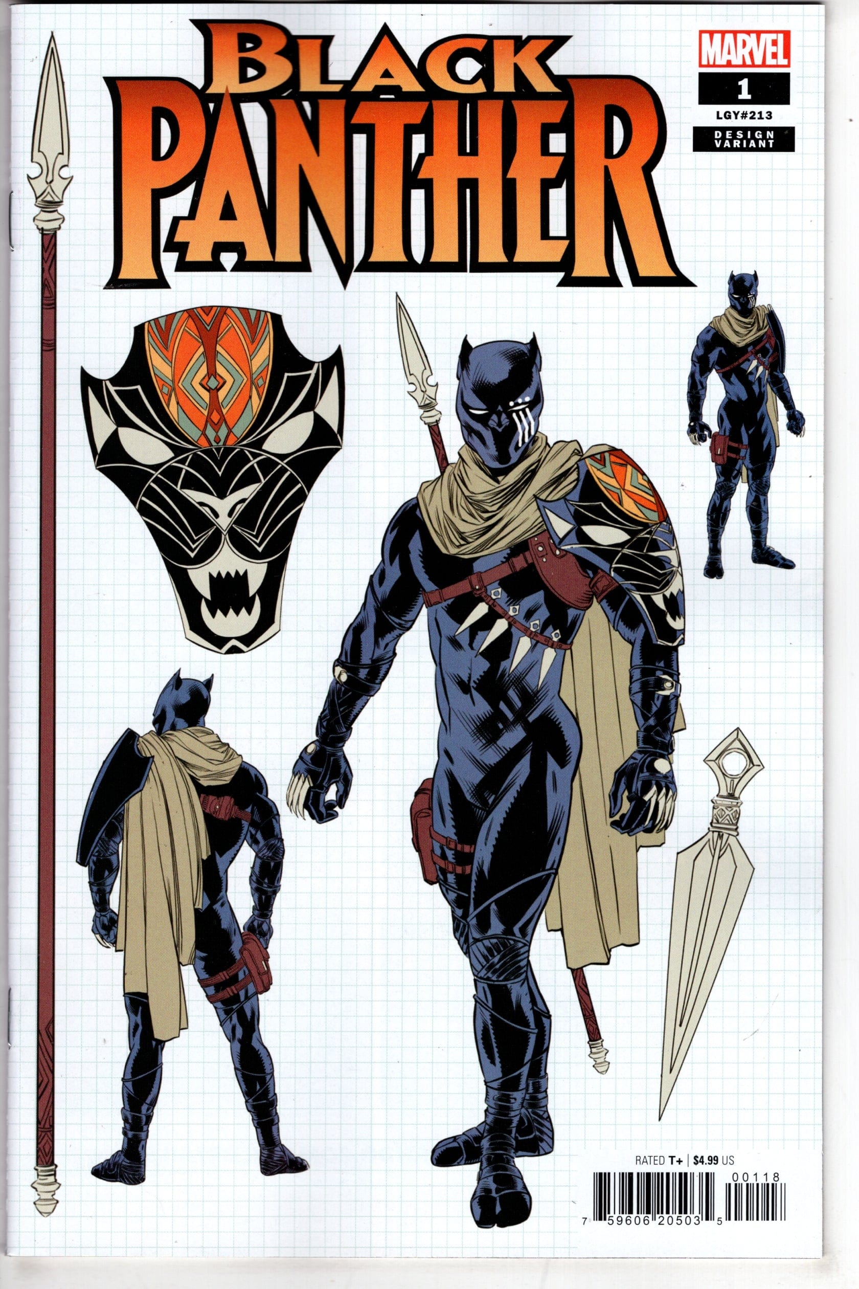 MARVEL PRH COMIC BOOK BLACK PANTHER #1 10 COPY INCV CHRIS ALLEN DESIGN VAR