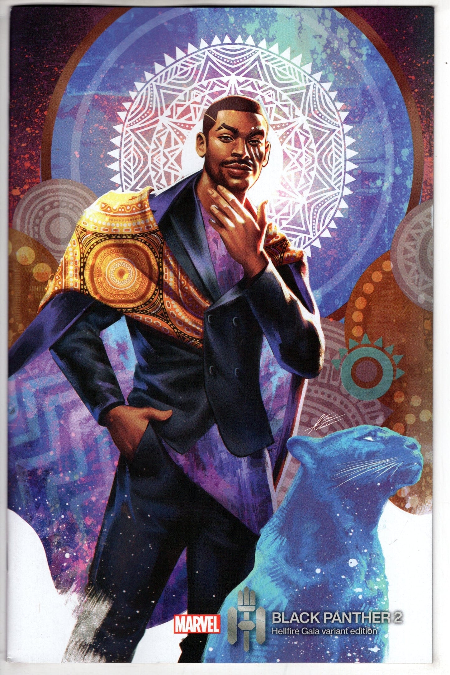 MARVEL PRH COMIC BOOK BLACK PANTHER #2 MATHEUS MANHANINI HELLFIRE GALA VAR