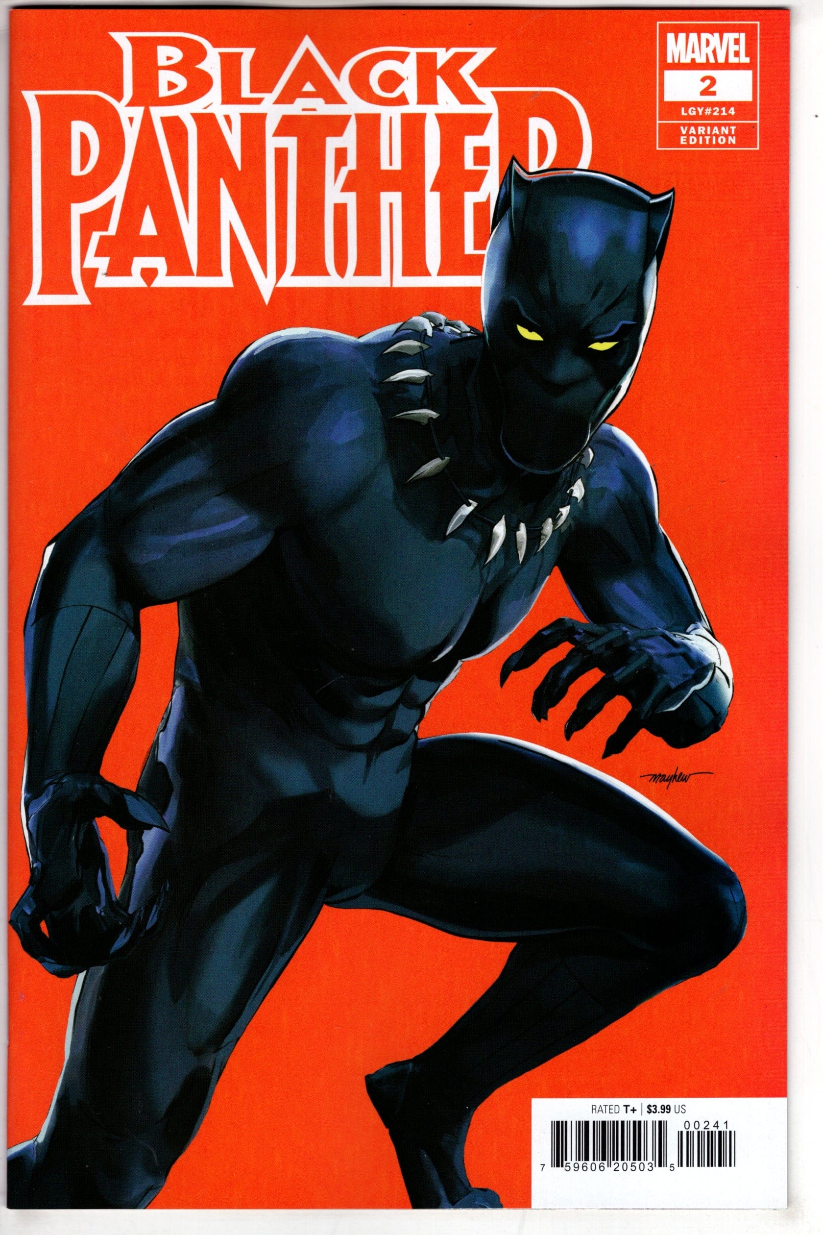 MARVEL PRH COMIC BOOK BLACK PANTHER #2 MIKE MAYHEW VAR