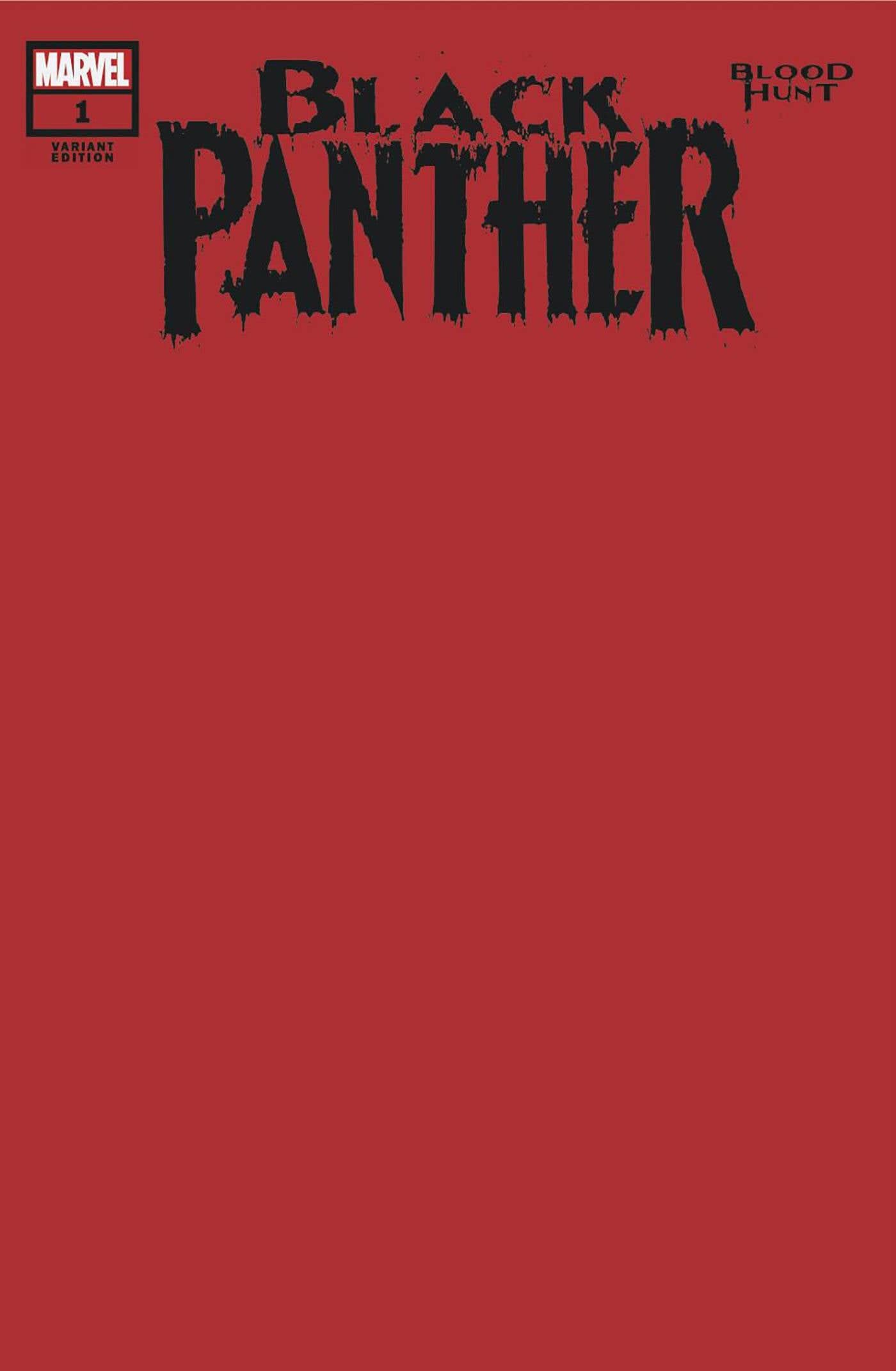 MARVEL PRH COMIC BOOK BLACK PANTHER BLOOD HUNT #1 BLOOD RED BLANK VAR